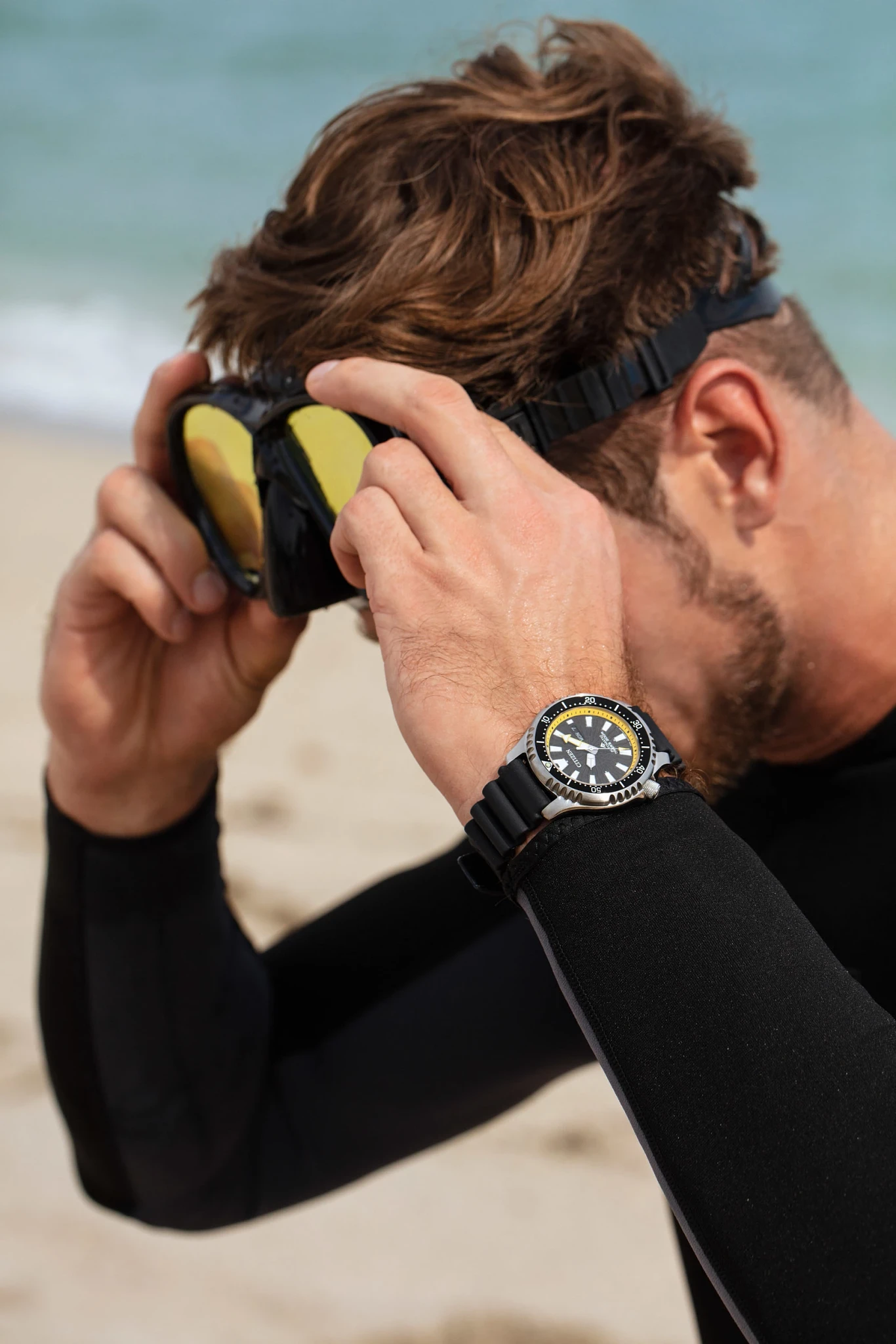 Promaster Dive Automatic Black Dial Polyurethane Strap NY0130-08E